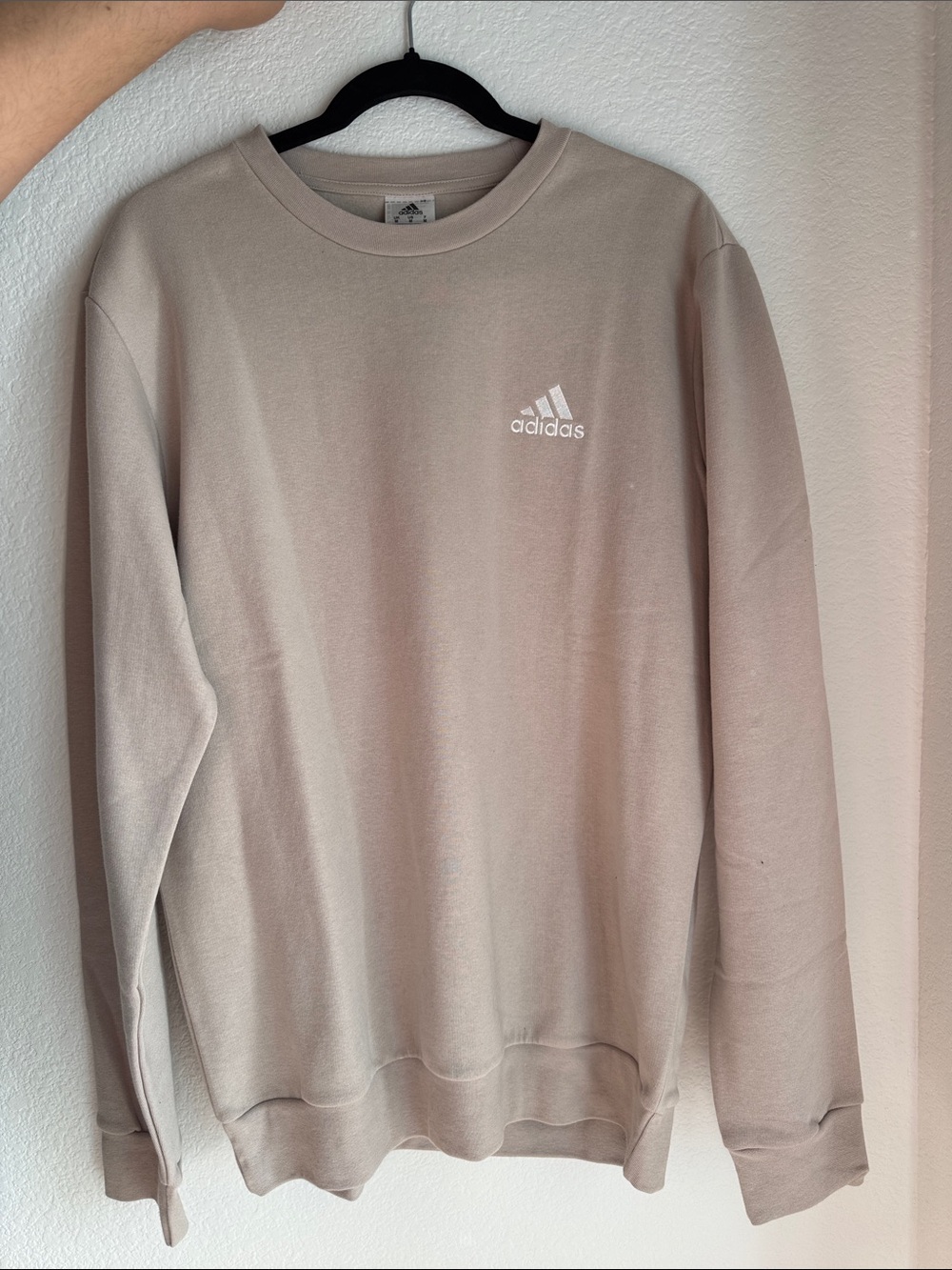 Adidas Women's Crewneck Sweatshirt in Light Taupe - Brand New